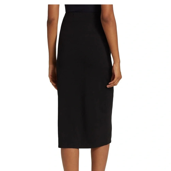 Vince Black O-Ring Wrap Midi Skirt - Picture 2 of 7